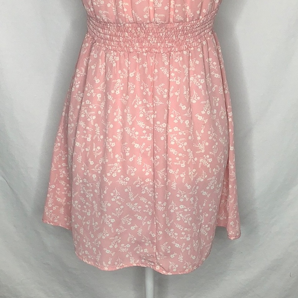 Love Tree Smocked Milkmaid Ditsy Floral Dress Size S - Picture 6 of 14